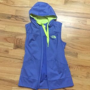 North face blue vest